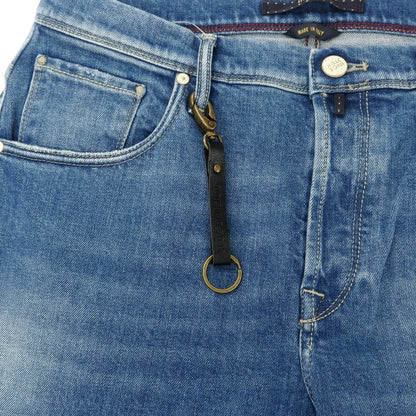 [New] INCOTEX BLUE DIVISION Tapered Denim Pants Blue [33] [Condition Rank N] [Men&