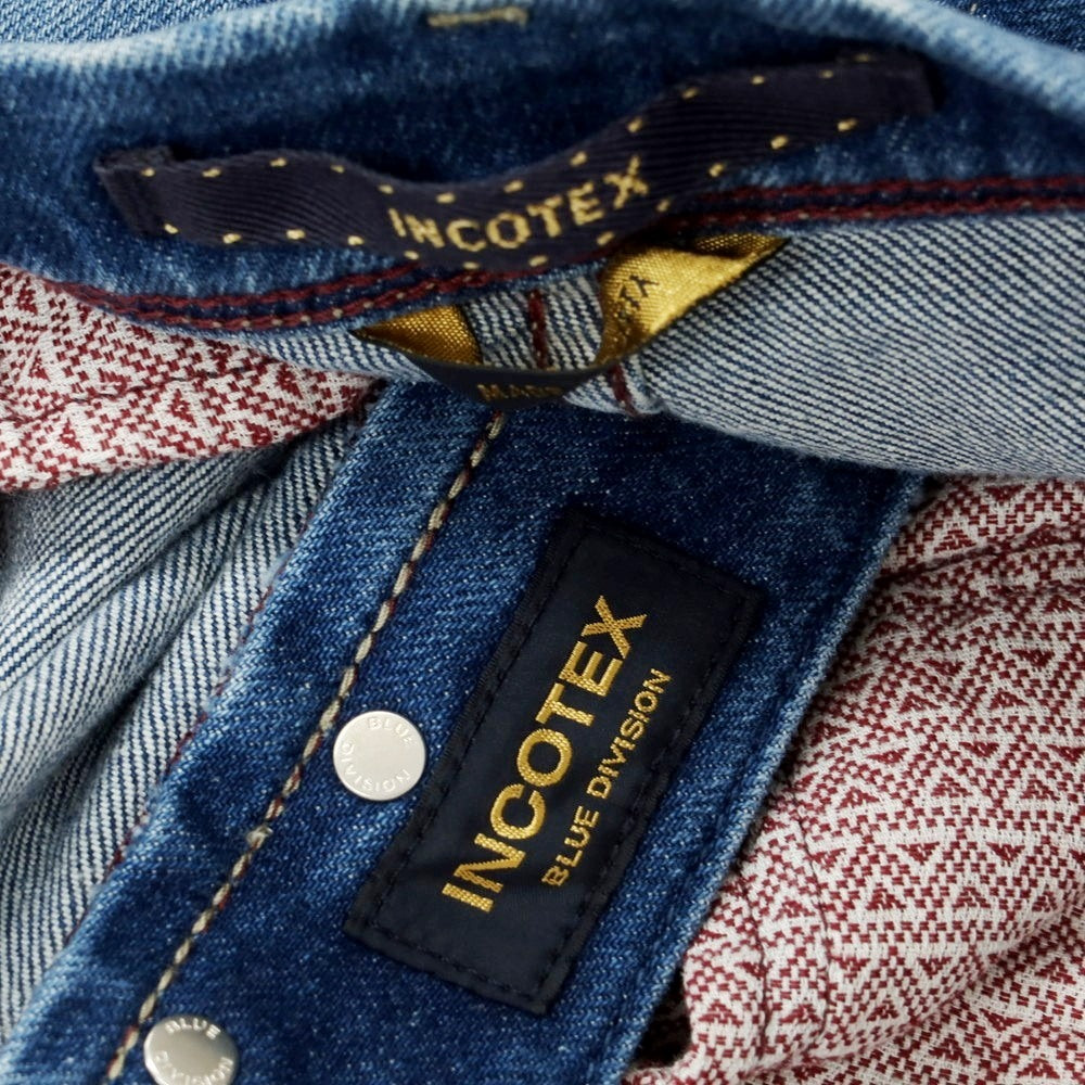 [New] INCOTEX BLUE DIVISION Tapered Denim Pants Blue [33] [Condition Rank N] [Men&