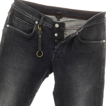 [New] INCOTEX BLUE DIVISION Slim Denim Pants Black (Dark Gray) [33] [Condition Rank N] [Men&