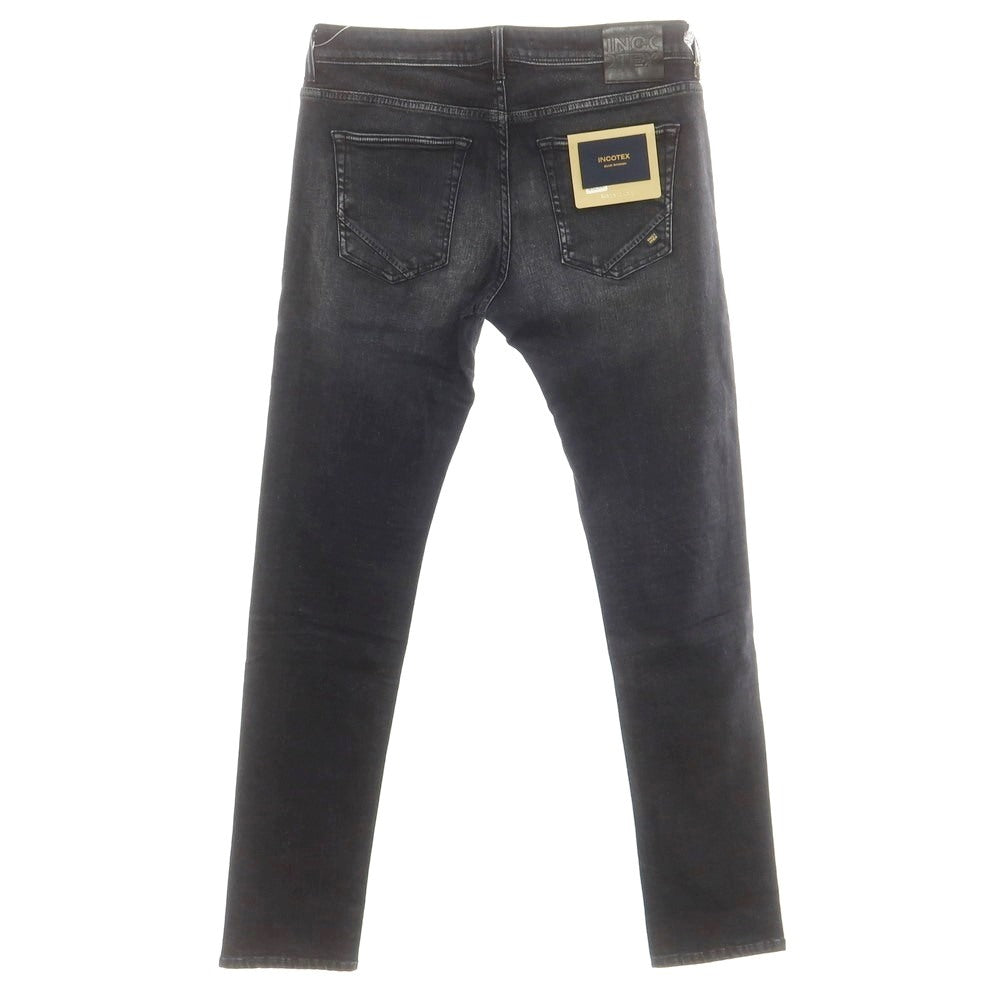 [New] INCOTEX BLUE DIVISION Slim Denim Pants Black (Dark Gray) [33] [Condition Rank N] [Men&