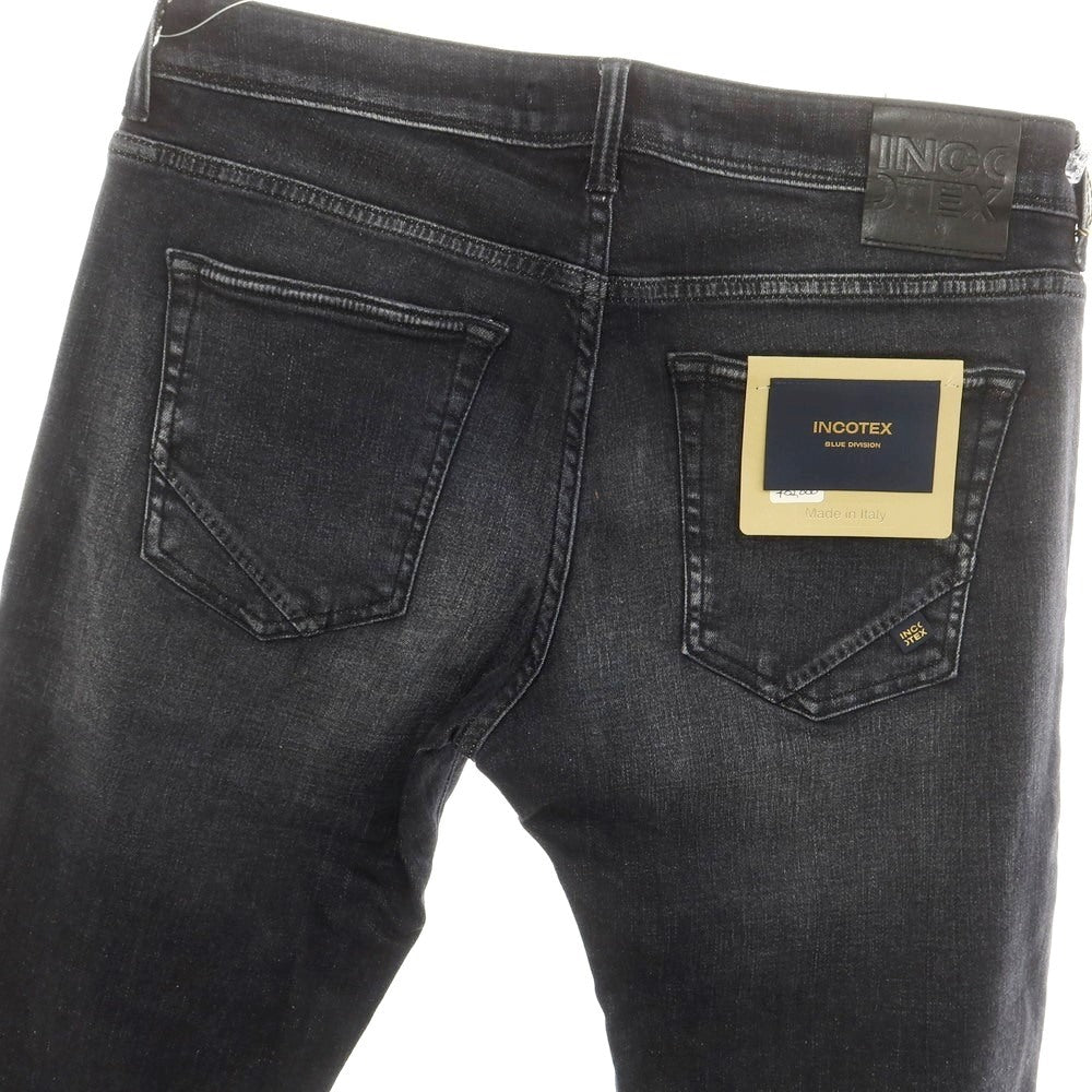 [New] INCOTEX BLUE DIVISION Slim Denim Pants Black (Dark Gray) [33] [Condition Rank N] [Men&