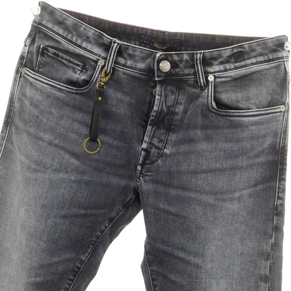 [New] INCOTEX BLUE DIVISION Slim Denim Pants Black (Gray) [33] [Condition Rank N] [Men&