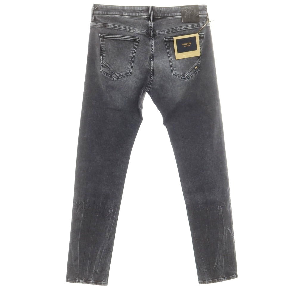 [New] INCOTEX BLUE DIVISION Slim Denim Pants Black (Gray) [33] [Condition Rank N] [Men&