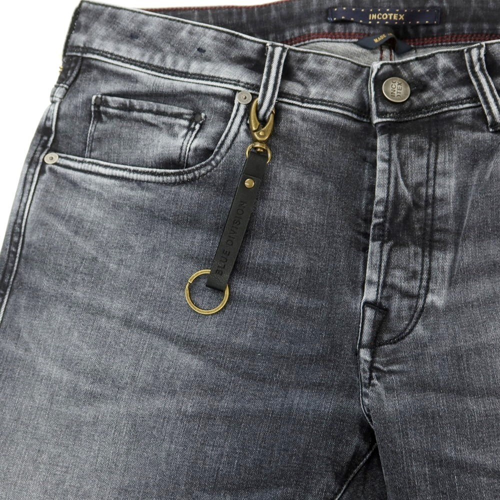 [New] INCOTEX BLUE DIVISION Slim Denim Pants Black (Gray) [33] [Condition Rank N] [Men&