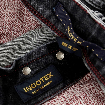 [New] INCOTEX BLUE DIVISION Slim Denim Pants Black (Gray) [33] [Condition Rank N] [Men&