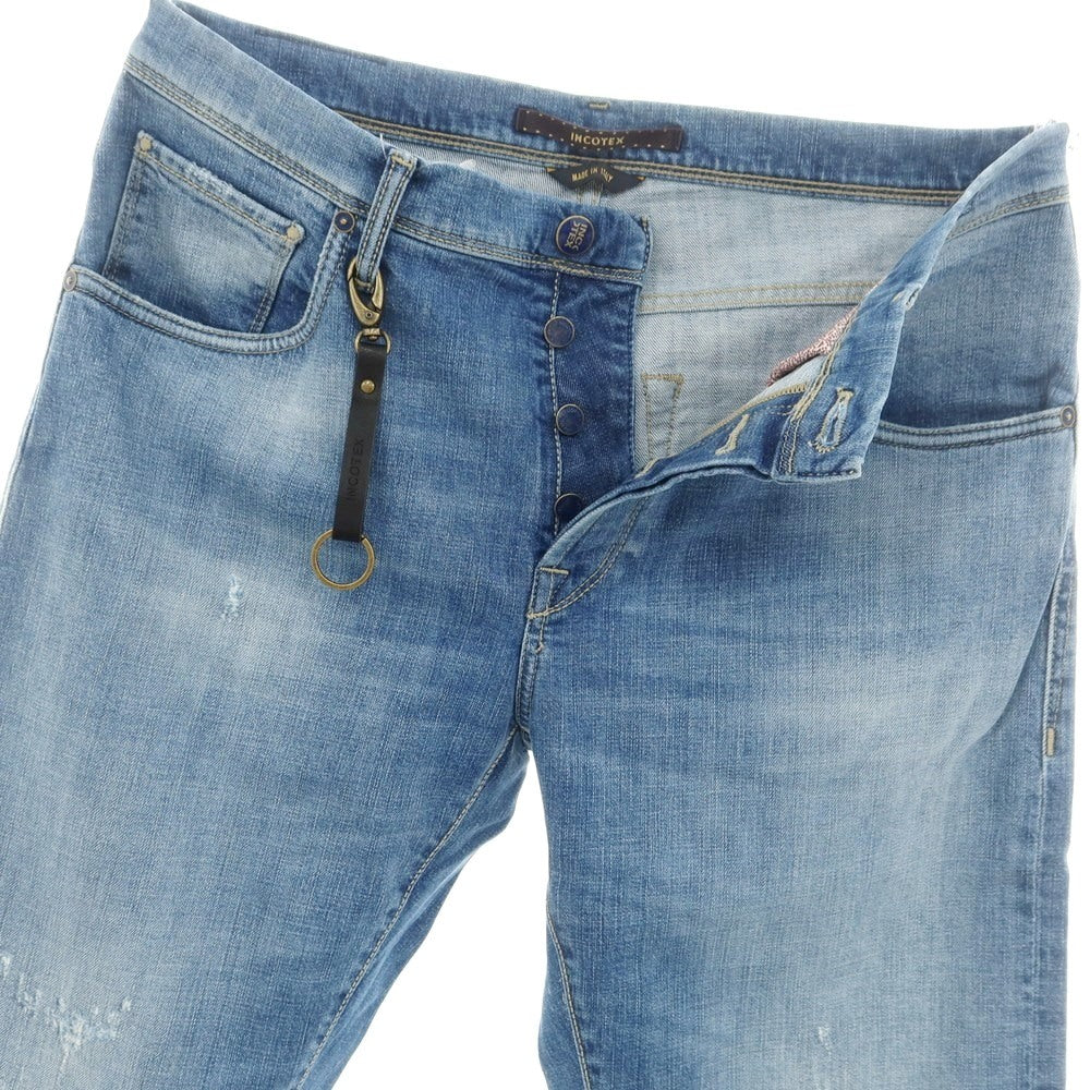 [New Outlet] INCOTEX BLUE DIVISION Tapered Denim Pants Blue [33] [Condition Rank N-] [Men&