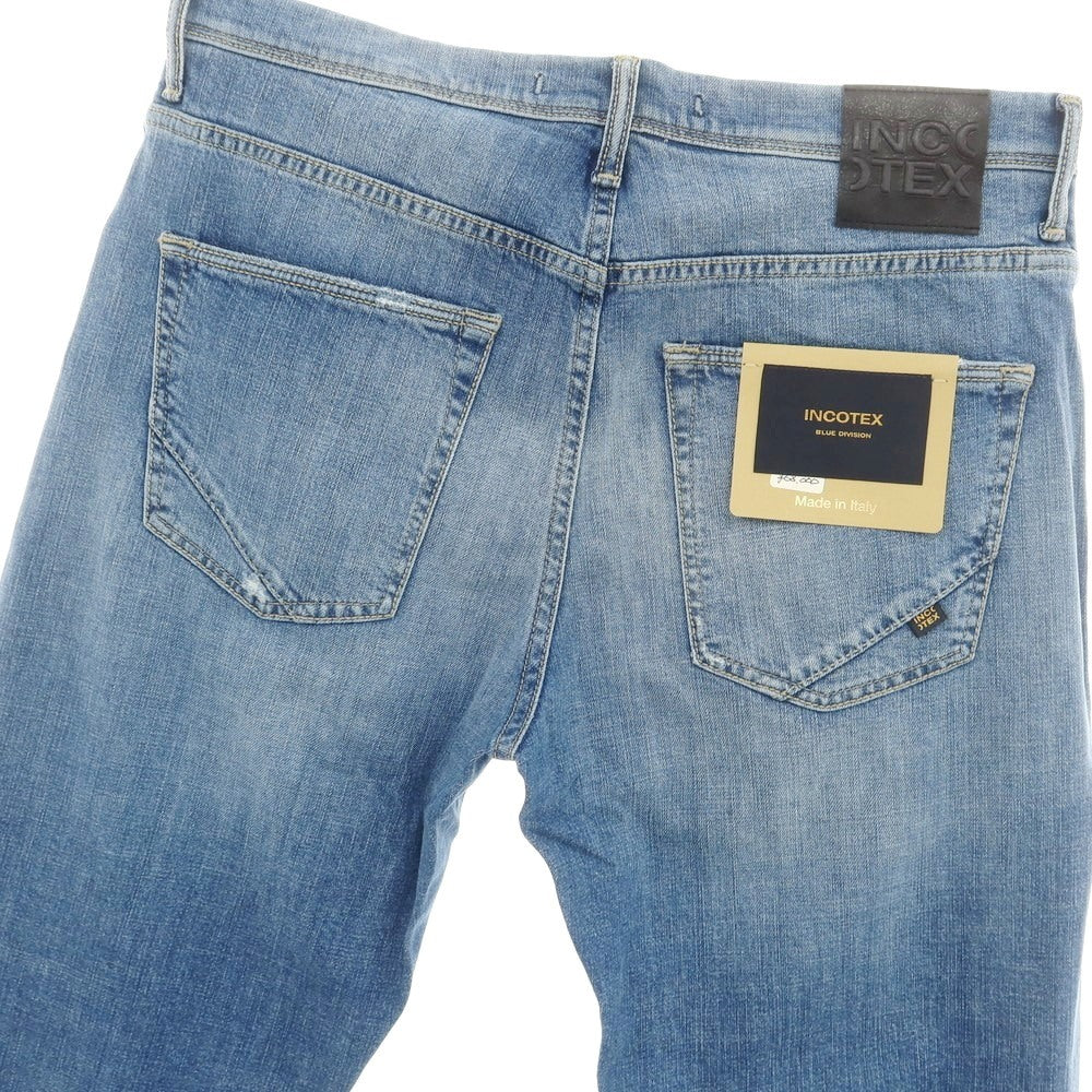 [New Outlet] INCOTEX BLUE DIVISION Tapered Denim Pants Blue [33] [Condition Rank N-] [Men&