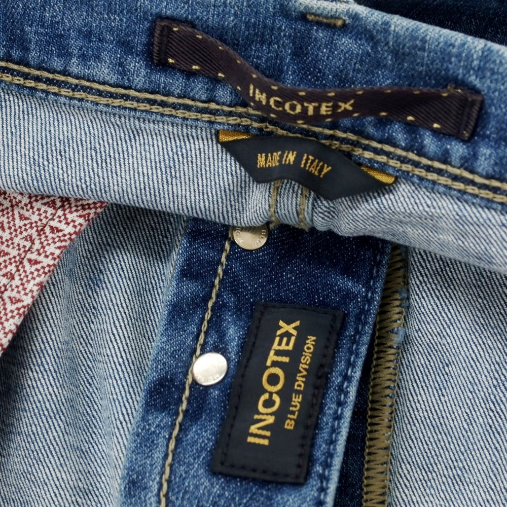 [New Outlet] INCOTEX BLUE DIVISION Tapered Denim Pants Blue [33] [Condition Rank N-] [Men&