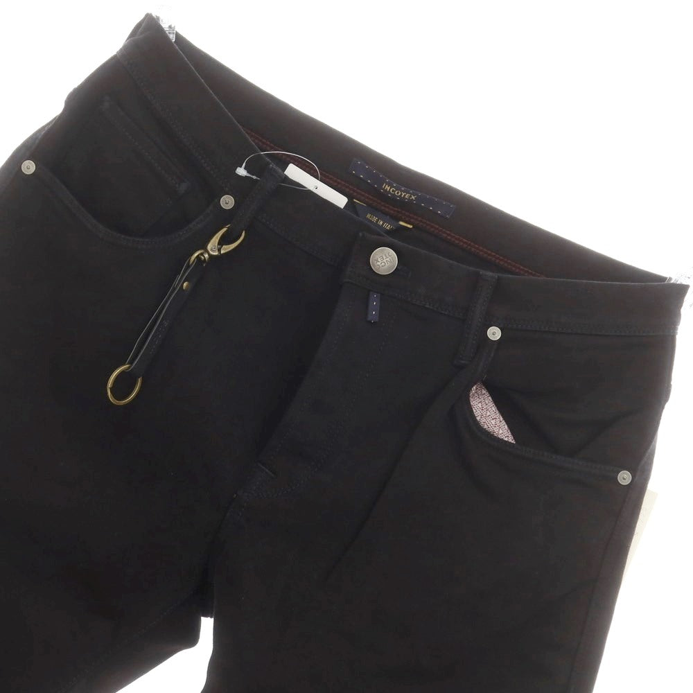 [New] INCOTEX BLUE DIVISION Tapered Denim Pants Black [33] [Condition Rank N] [Men&