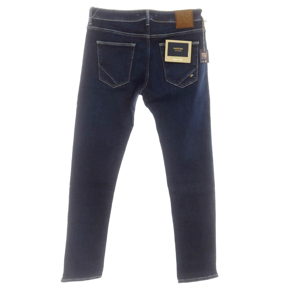 [New Outlet] INCOTEX BLUE DIVISION Slim Denim Pants Navy [33] [Condition Rank N-] [Men&