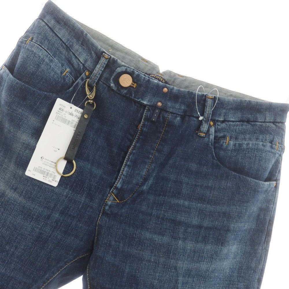 【新品アウトレット】インコテックス ブルーディヴィジョン INCOTEX BLUE DIVISION TAILOR MADE デニムパンツ ネイビー【サイズ33】【 状態ランクN- 】【 メンズ 】[EPD]