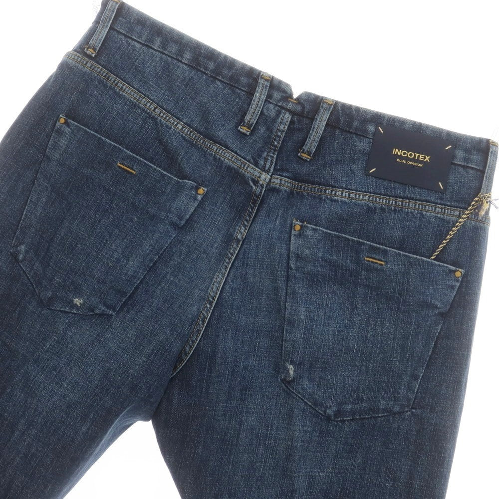 【新品アウトレット】インコテックス ブルーディヴィジョン INCOTEX BLUE DIVISION TAILOR MADE デニムパンツ ネイビー【サイズ33】【 状態ランクN- 】【 メンズ 】[EPD]