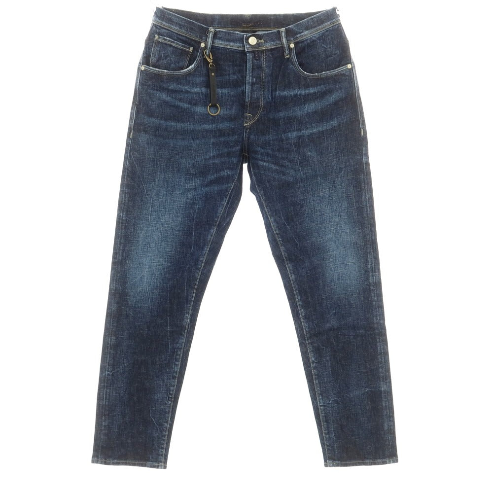 [New Outlet] INCOTEX BLUE DIVISION Tapered Stretch Denim Pants Jeans Navy [33] [Condition Rank N-] [Men&