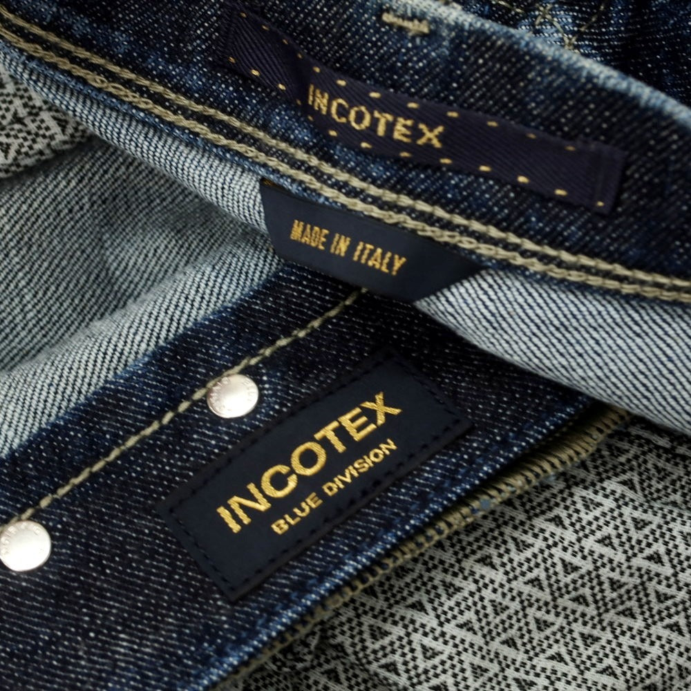【新品アウトレット】インコテックス ブルーディヴィジョン INCOTEX BLUE DIVISION Tapered デニムパンツ ジーンズ ネイビー【 33 】【 状態ランクN- 】【 メンズ 】