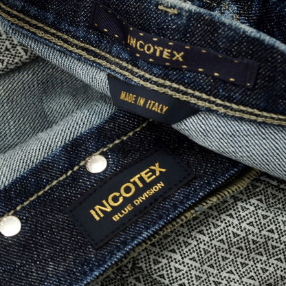 【新品アウトレット】インコテックス ブルーディヴィジョン INCOTEX BLUE DIVISION Tapered デニムパンツ ジーンズ ネイビー【 33 】【 状態ランクN- 】【 メンズ 】