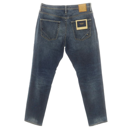 [New] INCOTEX BLUE DIVISION Tapered Distressed Stretch Denim Pants Jeans Navy [34] [Condition Rank N] [Men&