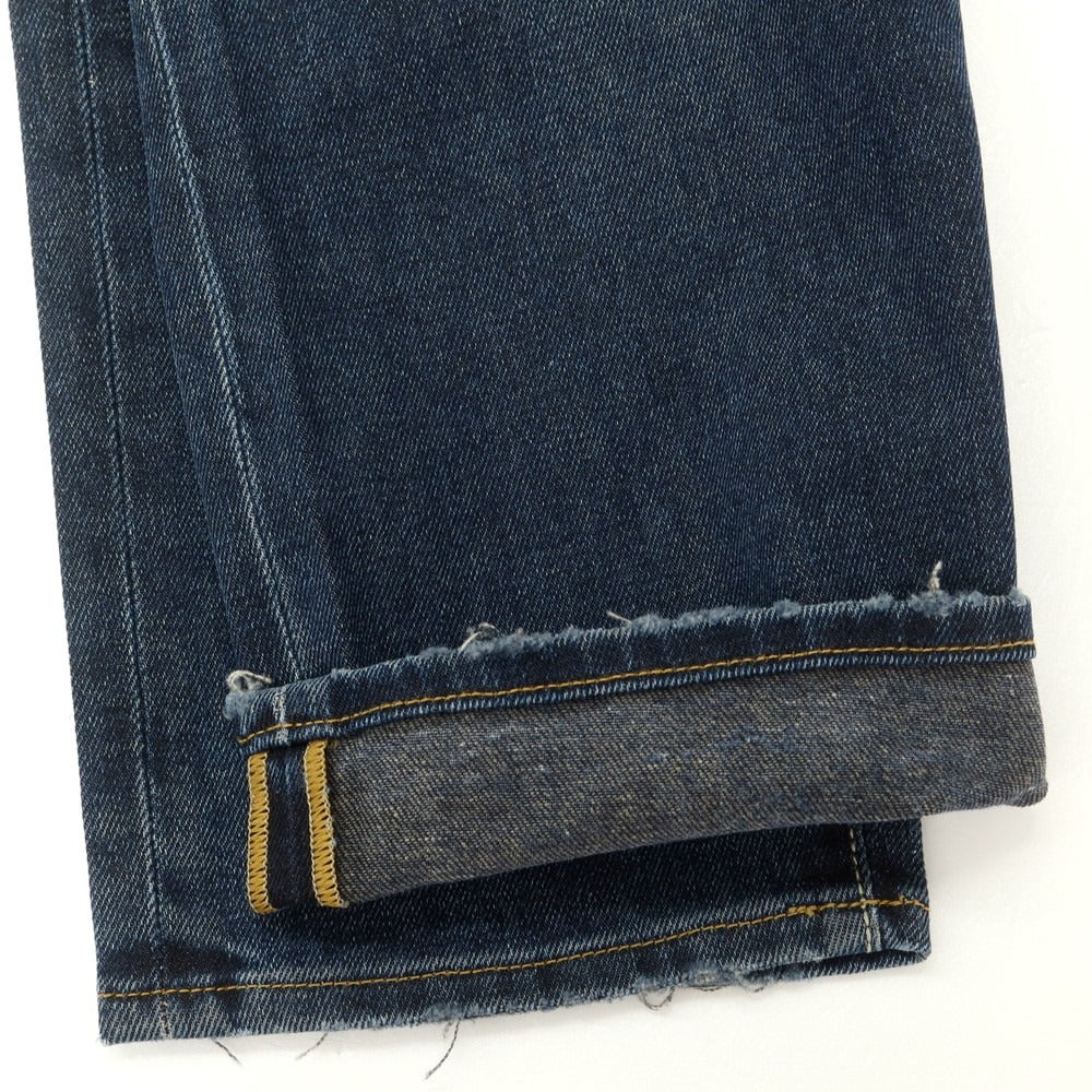 [New] INCOTEX BLUE DIVISION Tapered Distressed Stretch Denim Pants Jeans Navy [34] [Condition Rank N] [Men&