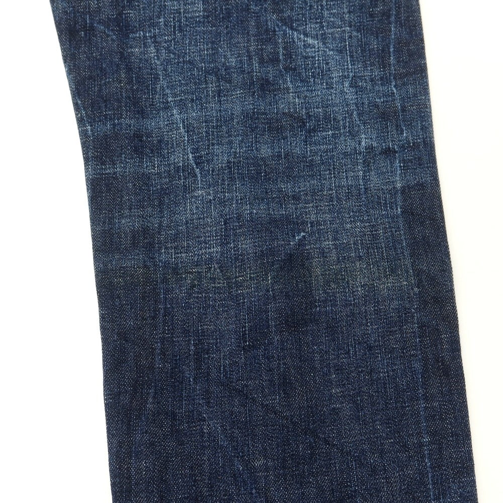 [New] INCOTEX BLUE DIVISION Tapered Distressed Stretch Denim Pants Jeans Navy [34] [Condition Rank N] [Men&