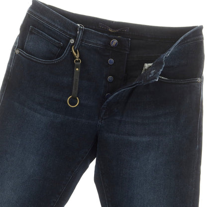[New] INCOTEX BLUE DIVISION Tapered Stretch Denim Jeans Navy [33] [Condition Rank N] [Men&