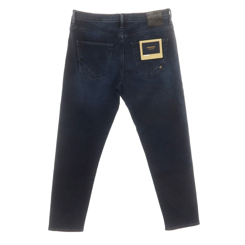 [New] INCOTEX BLUE DIVISION Tapered Stretch Denim Jeans Navy [33] [Condition Rank N] [Men&