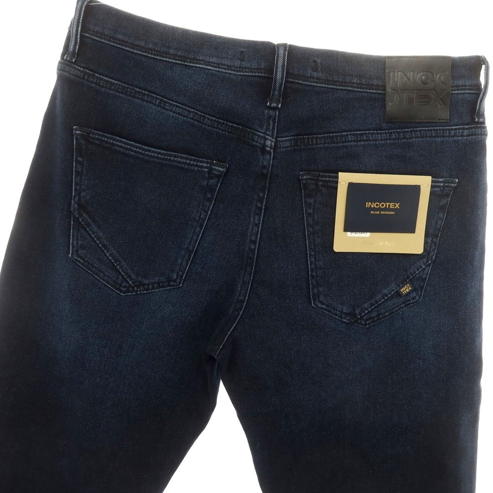 [New] INCOTEX BLUE DIVISION Tapered Stretch Denim Jeans Navy [33] [Condition Rank N] [Men&