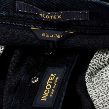 [New] INCOTEX BLUE DIVISION Tapered Stretch Denim Jeans Navy [33] [Condition Rank N] [Men&
