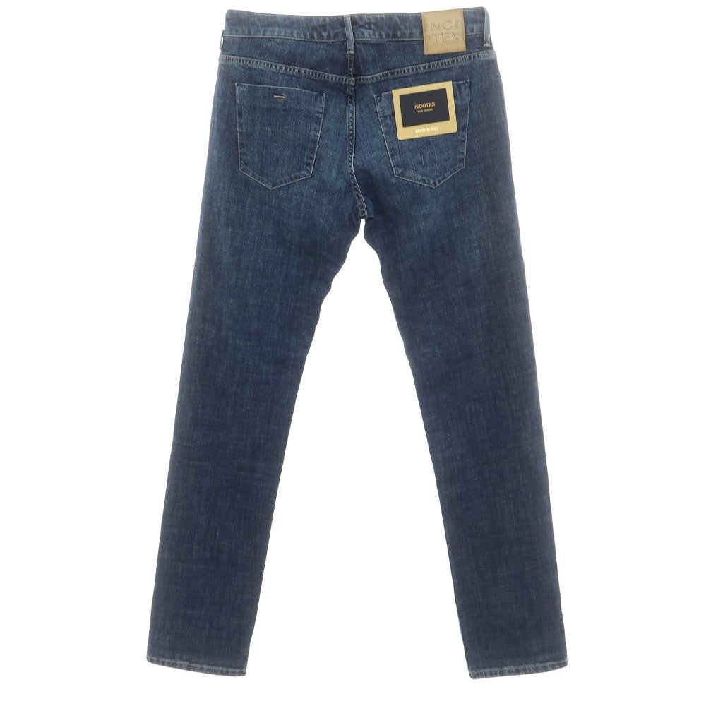 [New Outlet] INCOTEX BLUE DIVISION Slim Stretch Denim Pants Jeans Blue [33] [Condition Rank N-] [Men&