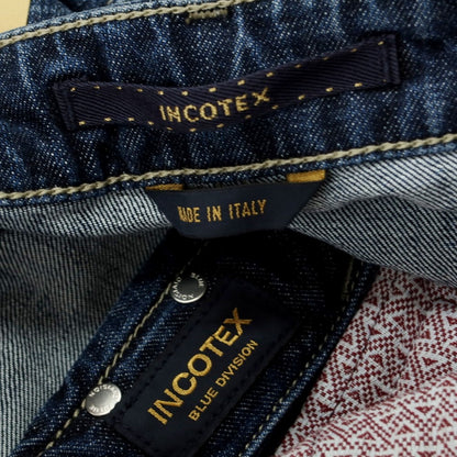 [New Outlet] INCOTEX BLUE DIVISION Slim Stretch Denim Pants Jeans Blue [33] [Condition Rank N-] [Men&