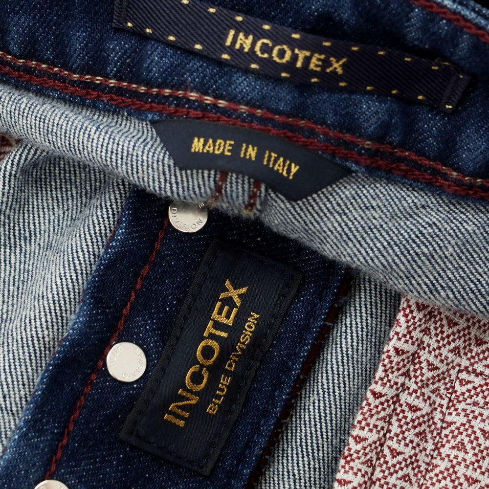 [New] INCOTEX BLUE DIVISION Slim Stretch Denim Pants Jeans Blue [33] [Condition Rank N] [Men&