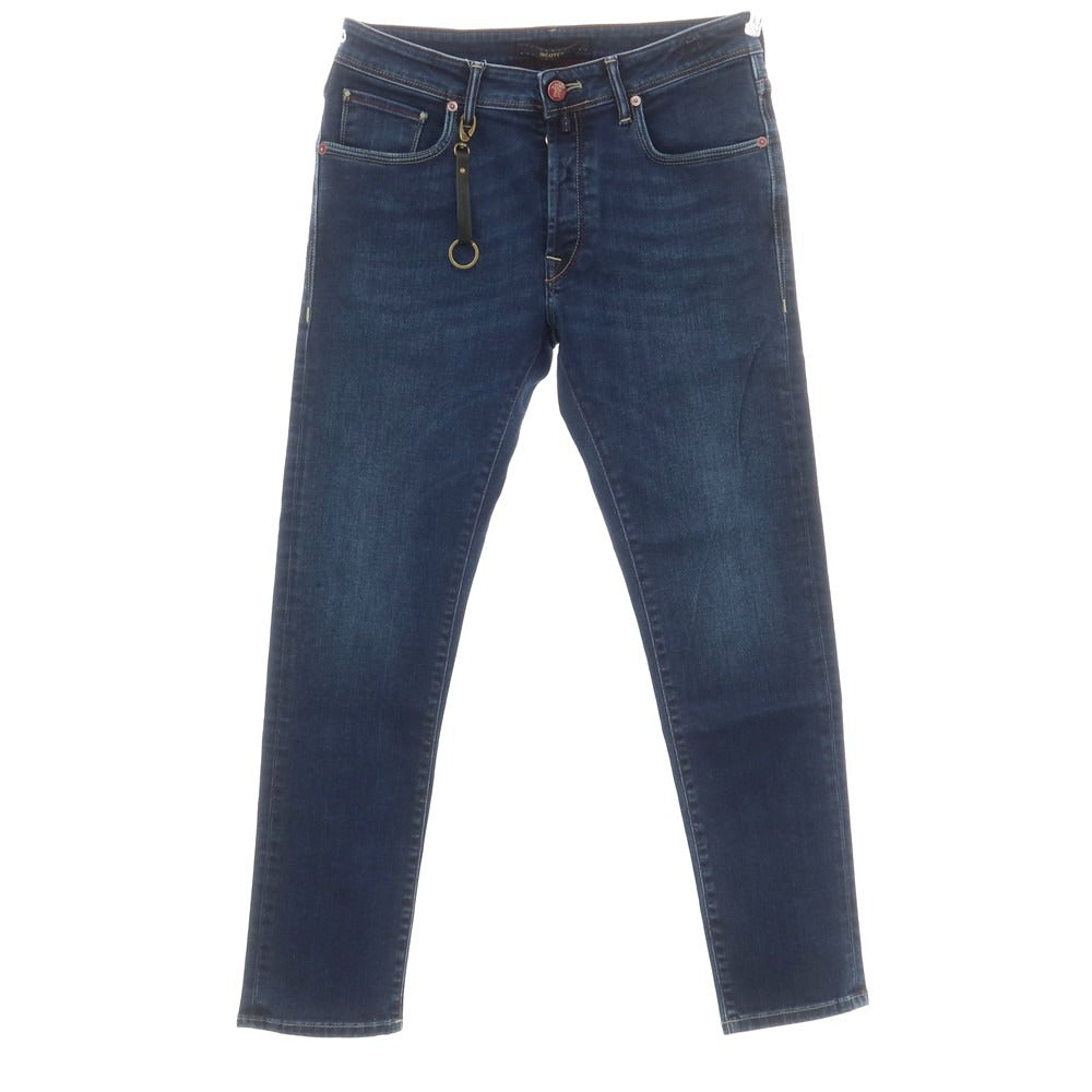 [New] INCOTEX BLUE DIVISION Slim Stretch Denim Pants Jeans Navy [33] [Condition Rank N] [Men&