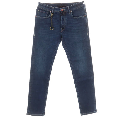 [New] INCOTEX BLUE DIVISION Slim Stretch Denim Pants Jeans Navy [33] [Condition Rank N] [Men&