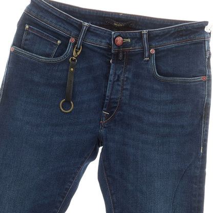 [New] INCOTEX BLUE DIVISION Slim Stretch Denim Pants Jeans Navy [33] [Condition Rank N] [Men&