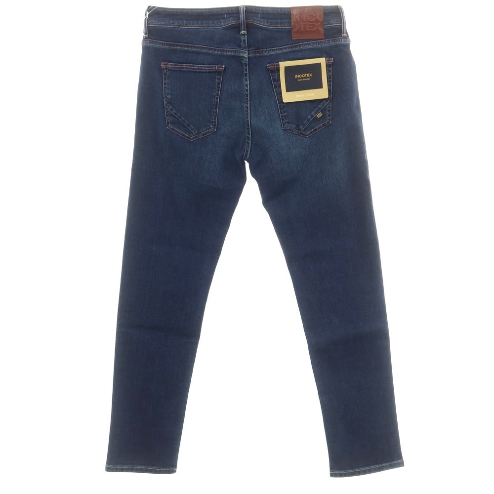 [New] INCOTEX BLUE DIVISION Slim Stretch Denim Pants Jeans Navy [33] [Condition Rank N] [Men&