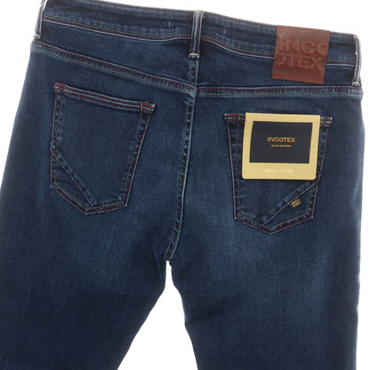[New] INCOTEX BLUE DIVISION Slim Stretch Denim Pants Jeans Navy [33] [Condition Rank N] [Men&