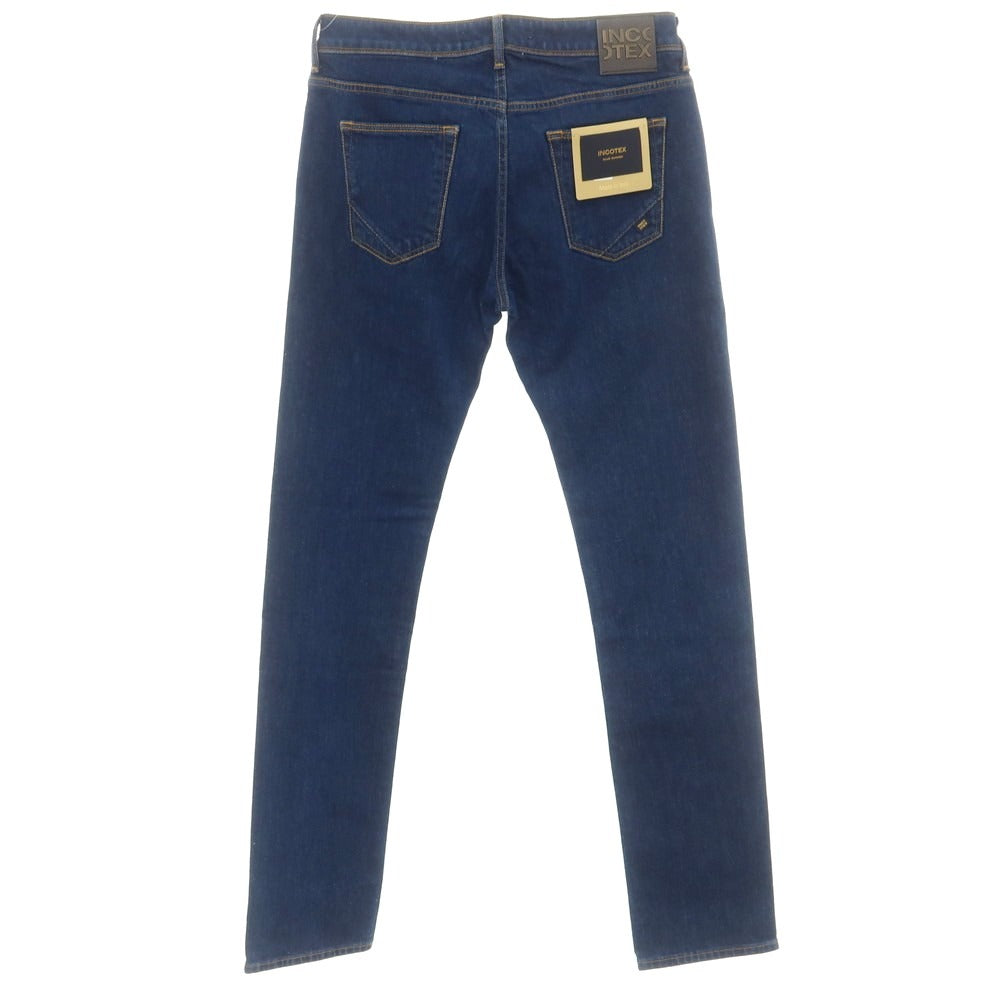 [New Outlet] INCOTEX BLUE DIVISION Slim Stretch Denim Pants Jeans Blue [33] [Condition Rank N-] [Men&
