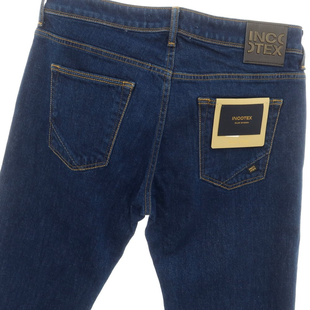 [New Outlet] INCOTEX BLUE DIVISION Slim Stretch Denim Pants Jeans Blue [33] [Condition Rank N-] [Men&