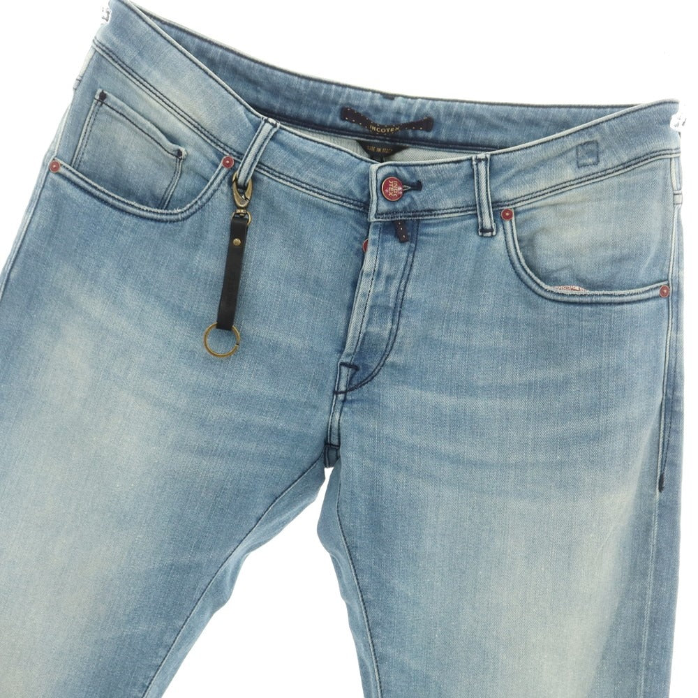 [New Outlet] INCOTEX BLUE DIVISION Slim Stretch Denim Pants Jeans Blue [36] [Condition Rank N-] [Men&