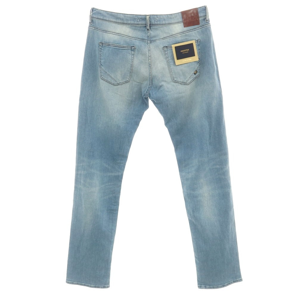 [New Outlet] INCOTEX BLUE DIVISION Slim Stretch Denim Pants Jeans Blue [36] [Condition Rank N-] [Men&