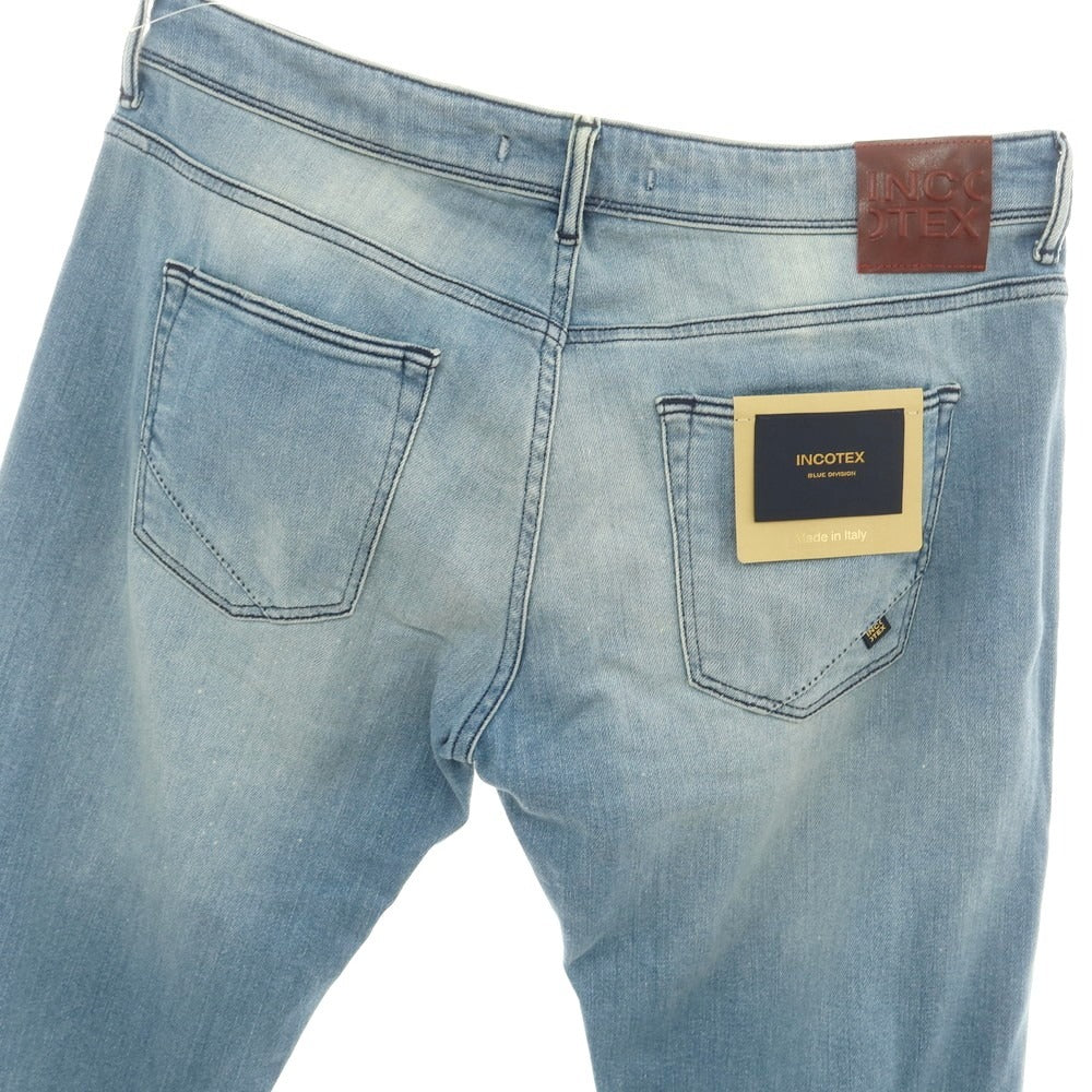 [New Outlet] INCOTEX BLUE DIVISION Slim Stretch Denim Pants Jeans Blue [36] [Condition Rank N-] [Men&