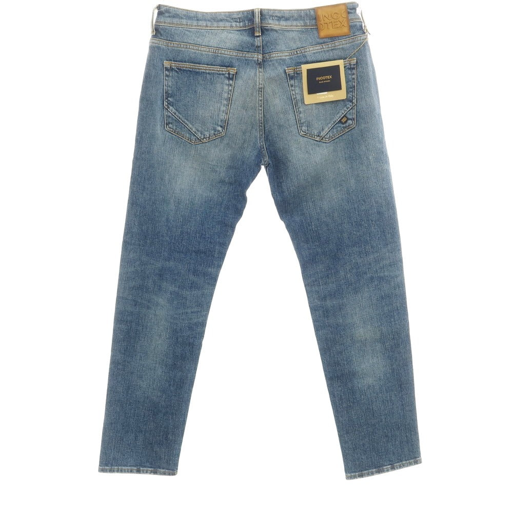 [New Outlet] INCOTEX BLUE DIVISION Slim Stretch Denim Pants Jeans Blue [33] [Condition Rank N-] [Men&