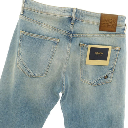 [New Outlet] INCOTEX BLUE DIVISION Regular Stretch Denim Pants Jeans Blue [33] [Condition Rank N-] [Men&