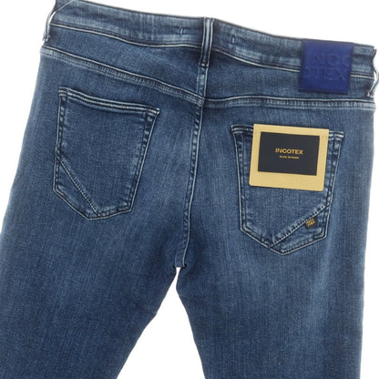[New Outlet] INCOTEX BLUE DIVISION Slim Stretch Denim Pants Jeans Blue [33] [Condition Rank N-] [Men&