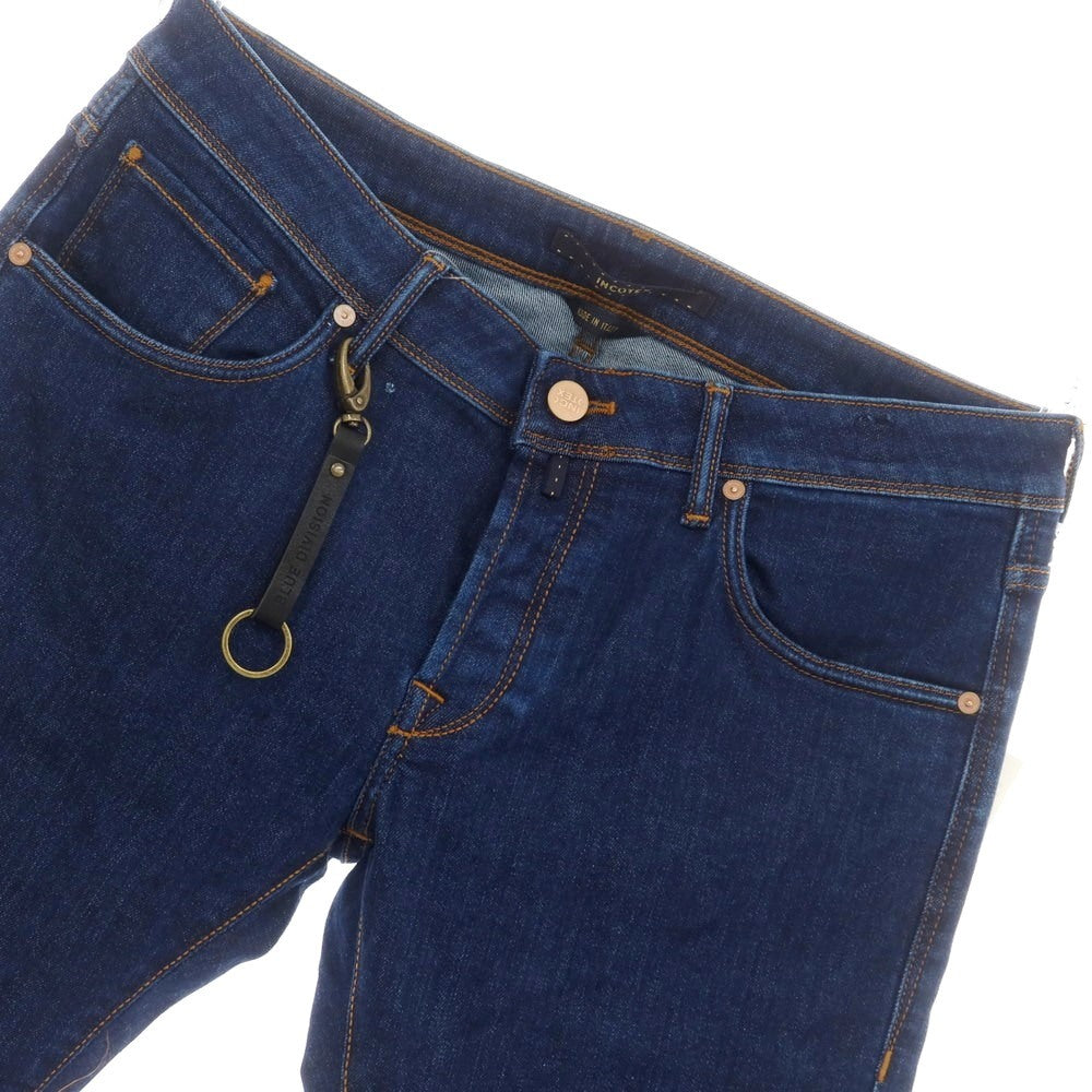 [New Outlet] INCOTEX BLUE DIVISION Slim Denim Pants Navy [33] [Condition Rank N-] [Men&