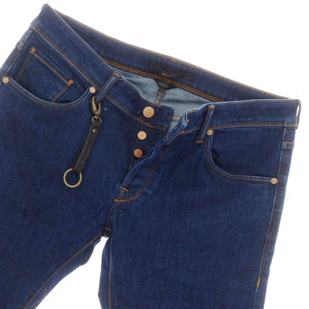 [New Outlet] INCOTEX BLUE DIVISION Slim Denim Pants Navy [33] [Condition Rank N-] [Men&