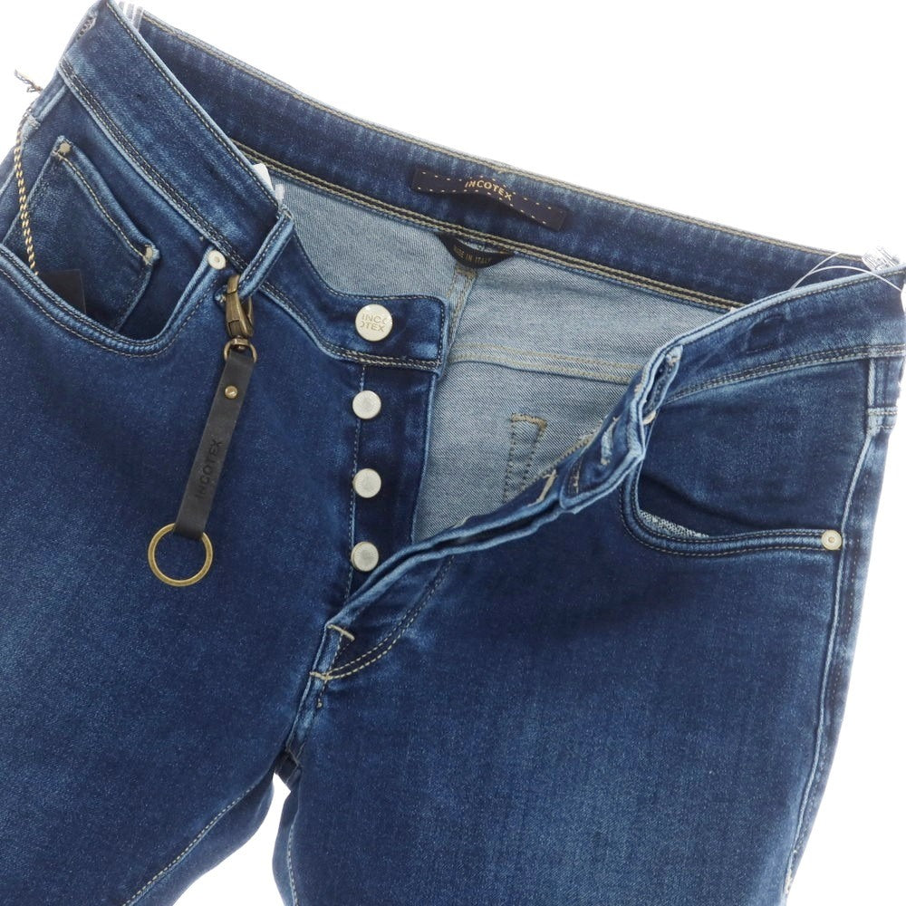 [New Outlet] INCOTEX BLUE DIVISION Slim Denim Pants Navy [33] [Condition Rank N-] [Men&