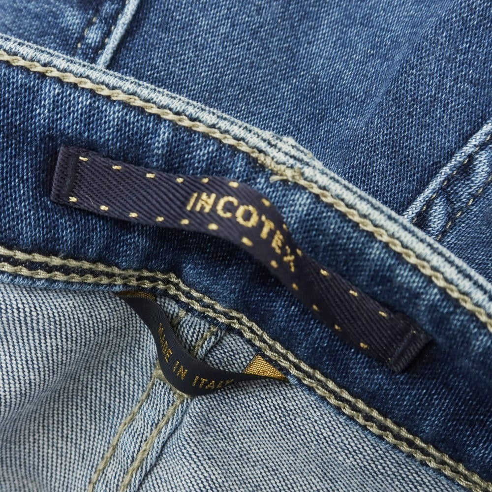 [New Outlet] INCOTEX BLUE DIVISION Slim Denim Pants Navy [33] [Condition Rank N-] [Men&