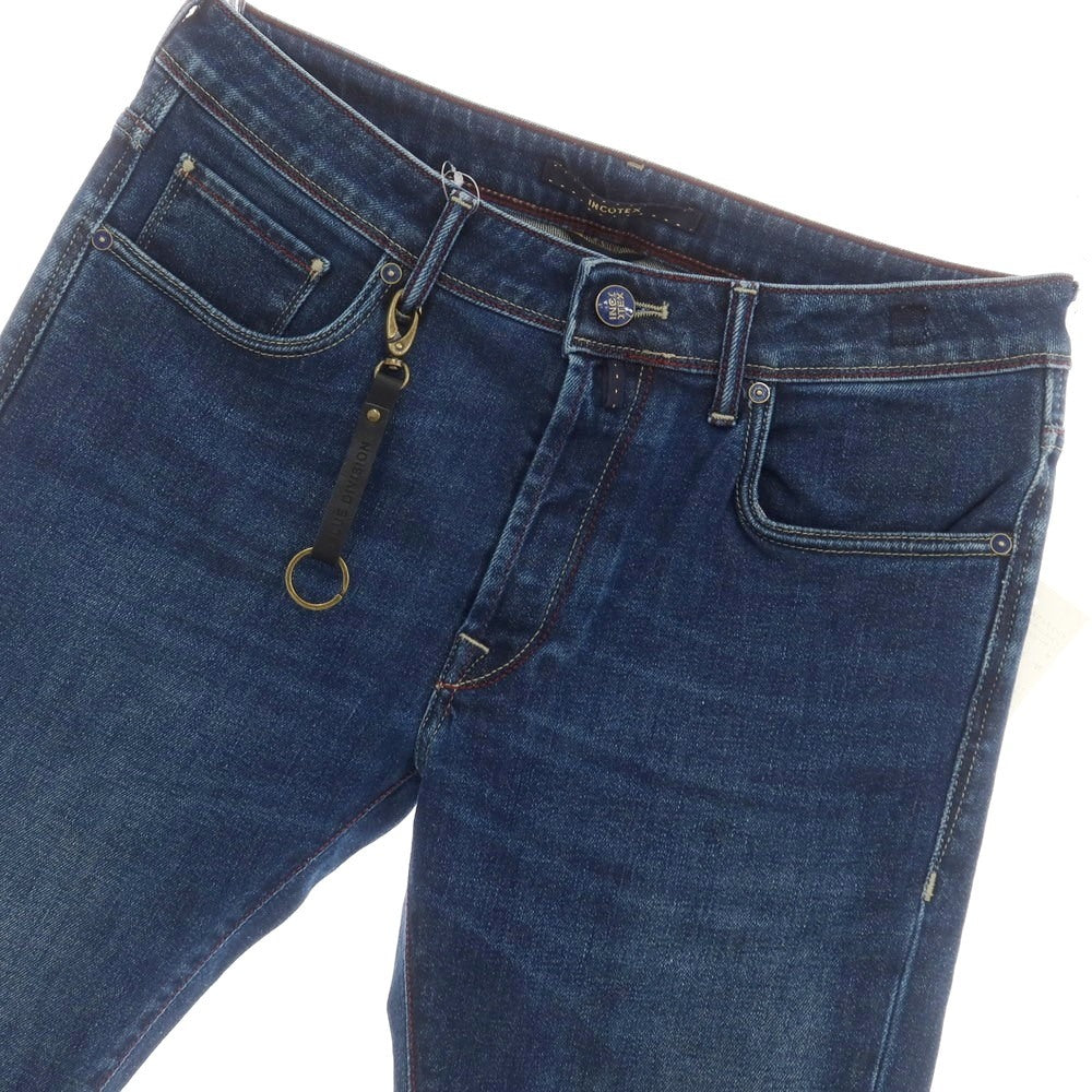[New Outlet] INCOTEX BLUE DIVISION Slim Denim Pants Navy [Size 33] [NVY] [S/S/A/W] [Condition Rank N-] [Men&