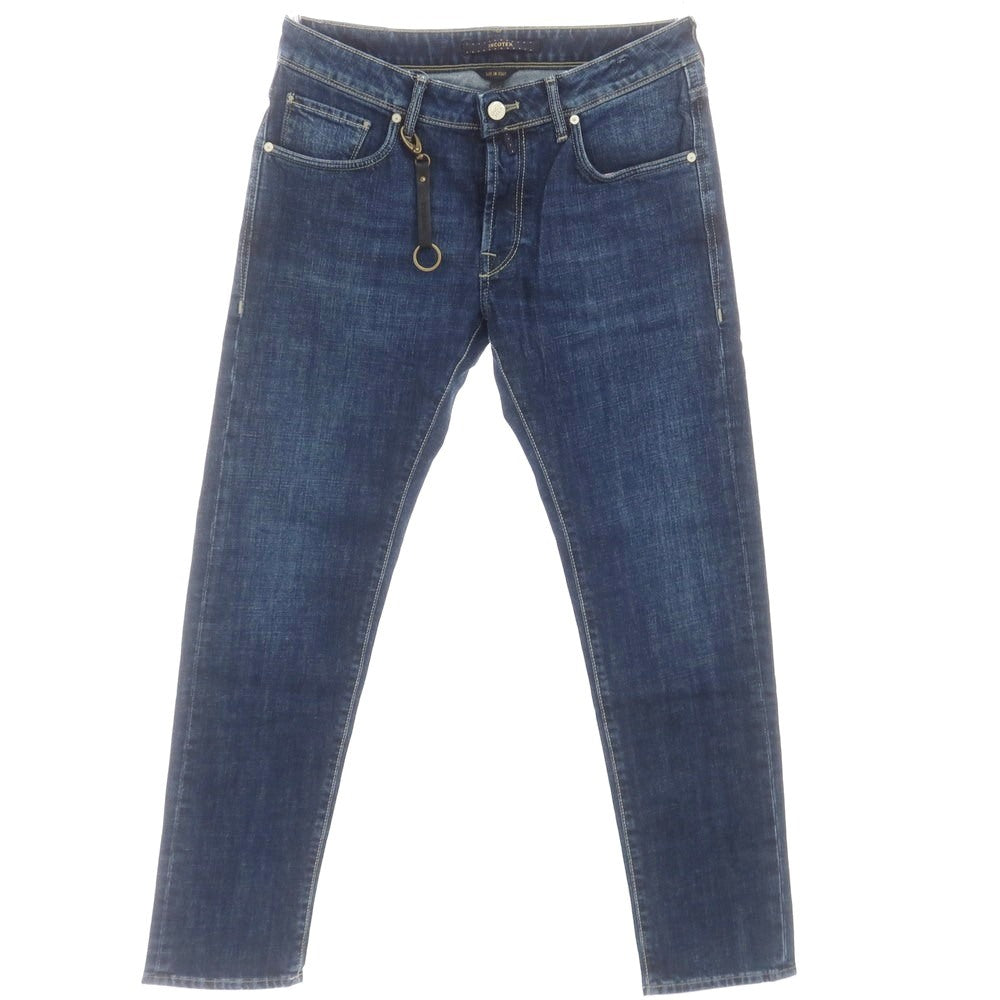 [New Outlet] INCOTEX BLUE DIVISION Slim Denim Pants Navy [33] [Condition Rank N-] [Men&
