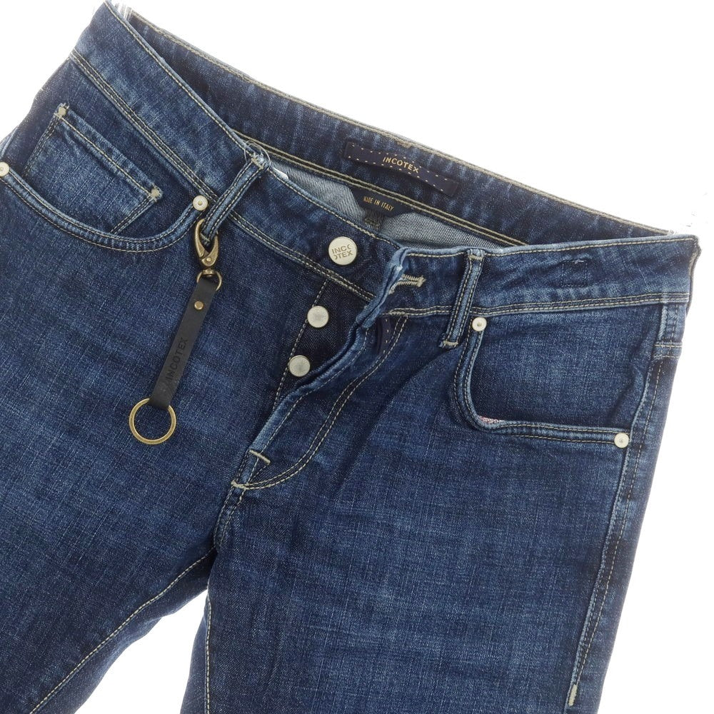【新品アウトレット】インコテックス ブルーディヴィジョン INCOTEX BLUE DIVISION Slim デニムパンツ ジーンズ ネイビー【 33 】【 状態ランクN- 】【 メンズ 】