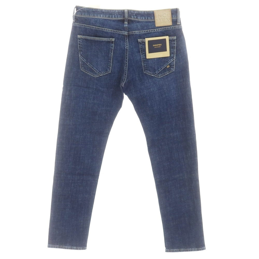 [New Outlet] INCOTEX BLUE DIVISION Slim Denim Pants Navy [33] [Condition Rank N-] [Men&